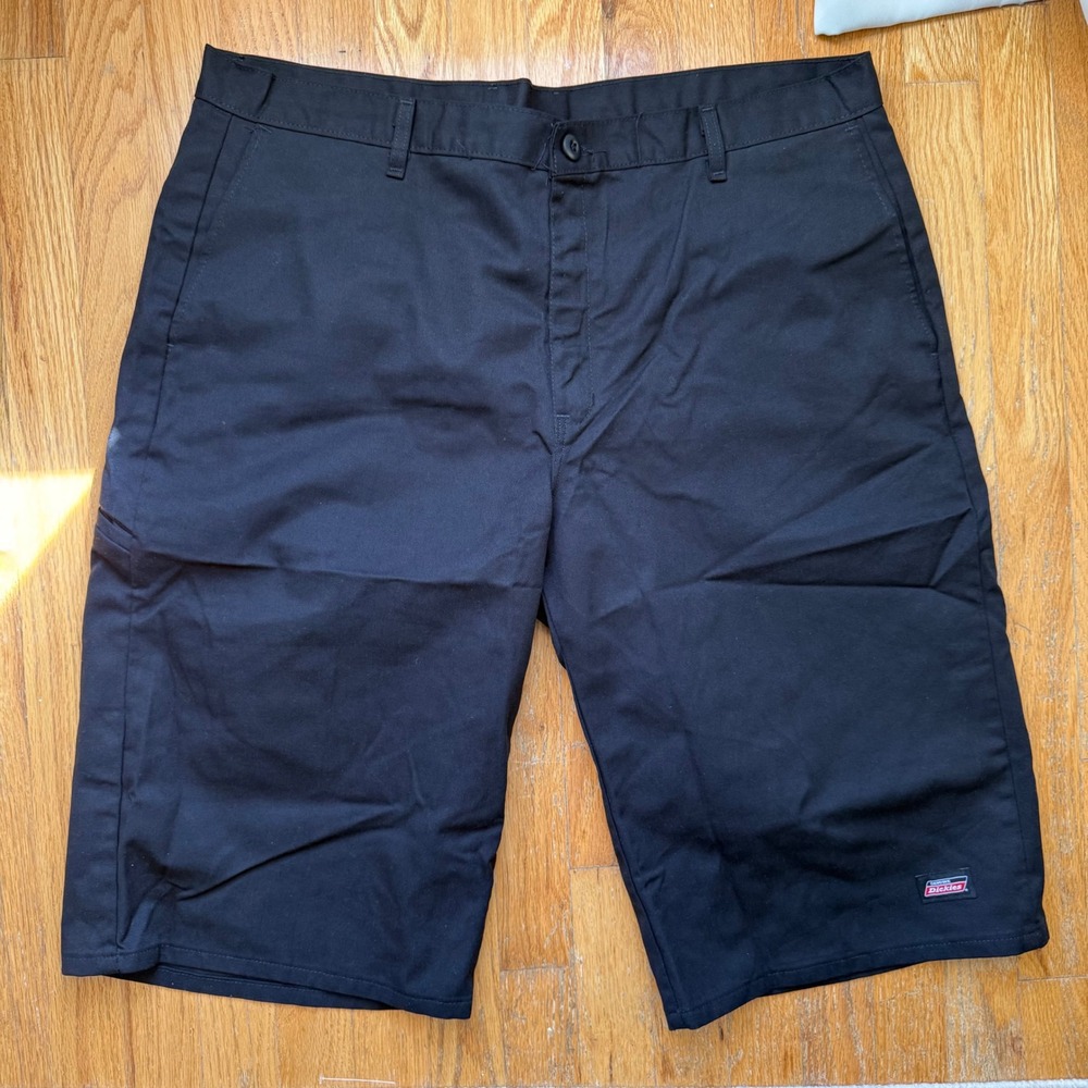 Dickies Mens Black 13 Inch Loose Fit Work Shorts Size 42 Baggy Skate Workwear